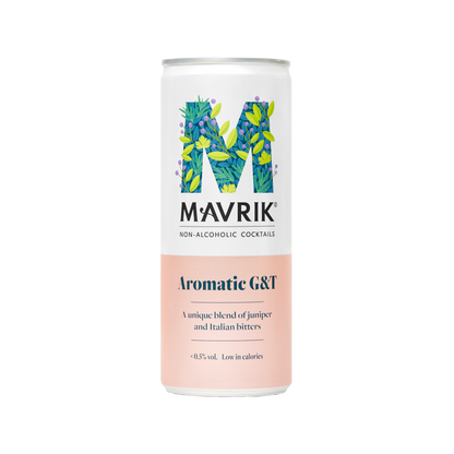 Mavrik Non-Alcoholic Cocktail Gin and Tonic Aromatic G&T - low calories delicious alcohol free cocktail - non-alcoholic cocktail Canada - Winnipeg - free delivery free shipping