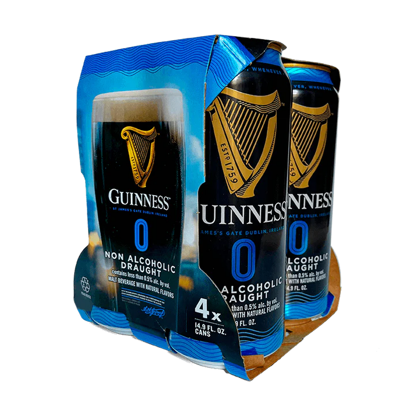 Guinness 0 - 4 packs and 24 packs Canada - Non-alcoholic stout 