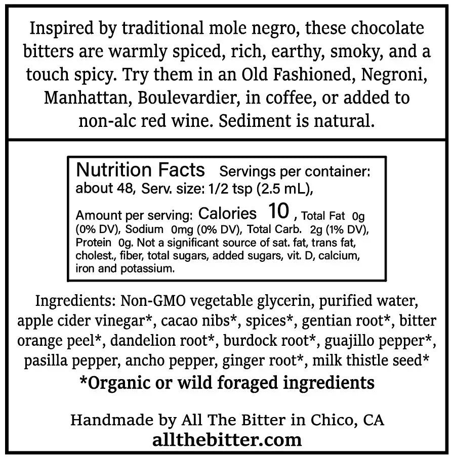 All The Bitter - Chocolate Mole Bitters